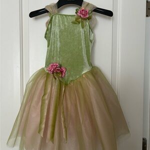 Revolution Green and Pink Floral Dance Costume